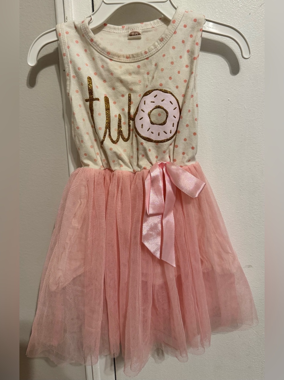 Pink Tulle Donut Graphic Dress